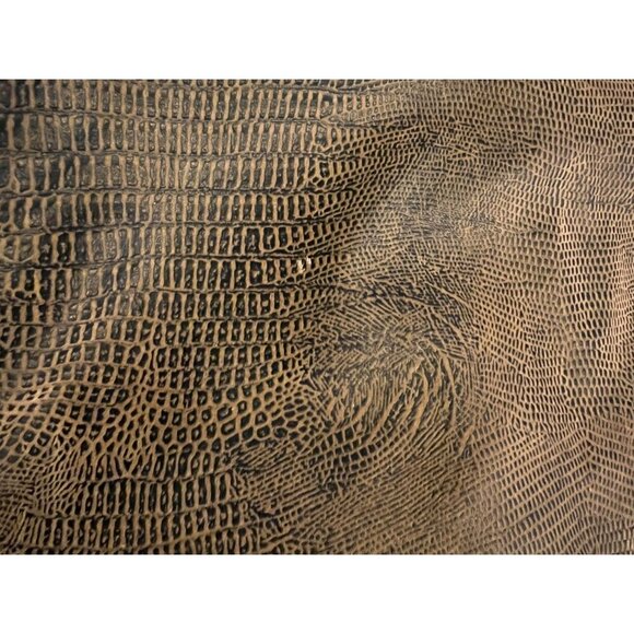 Set Of 2 Faux Leather Reptile Print Pillow Covers, Mystic Valley Traders - Picture 3 of 8